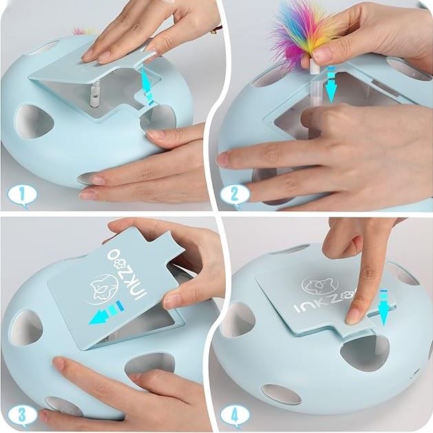 Jeux Pour Chat - PlumeMagique™ - Bleu