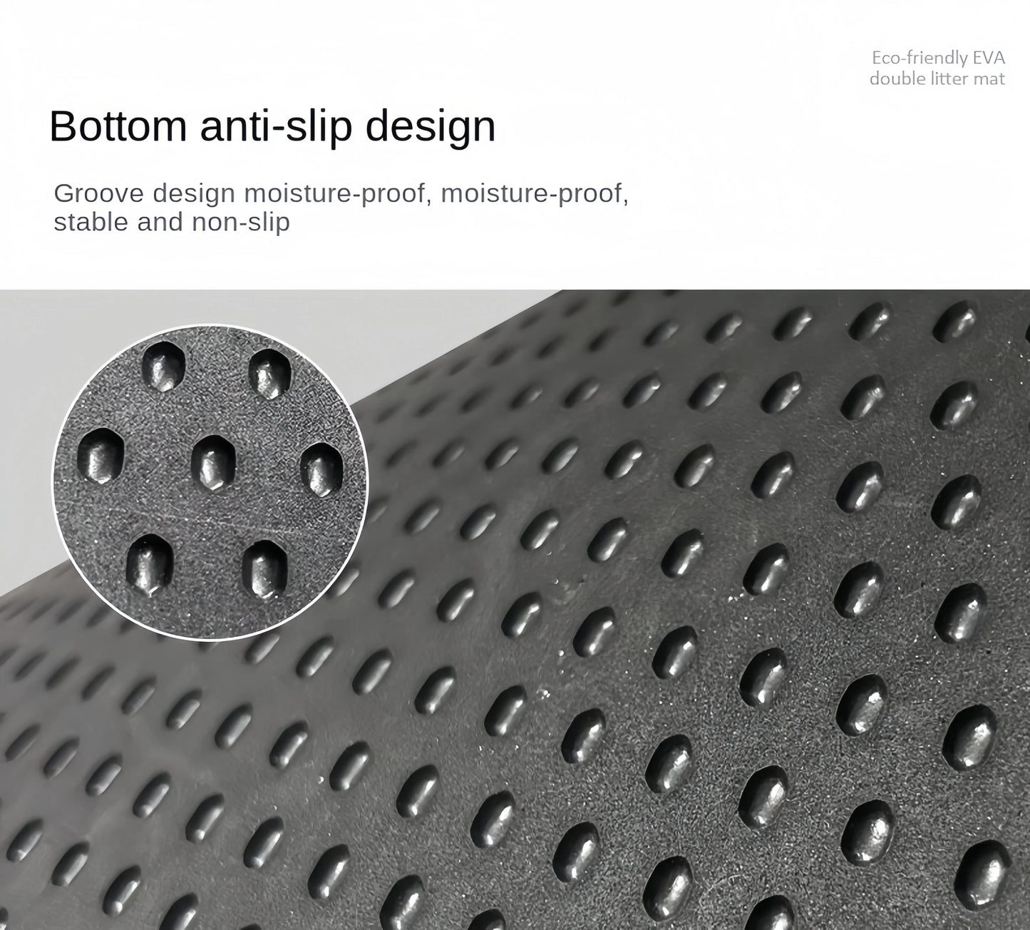 Large Double Cat Litter Mat Double Layer Waterproof Urine Proof Trapping Mat Easy to Clean Non-Slip Toilet Pad Cat Scratch Pad